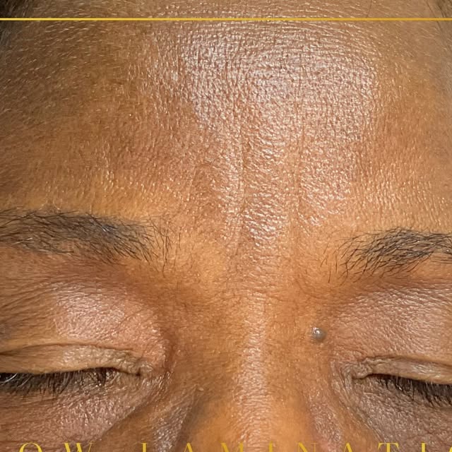 Brow lamination detail